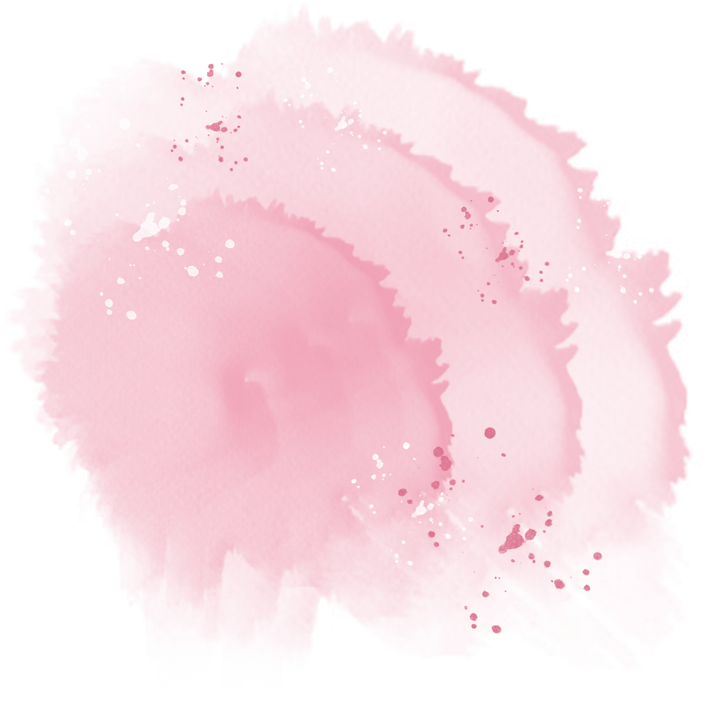 Pink watercolor brush